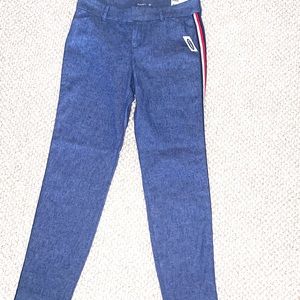 Pixie Cut Jeans with Stripe